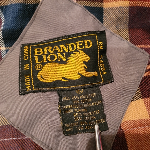 Vintage Branded Lion Gray Ranch Work Coat - Picture 9 of 12